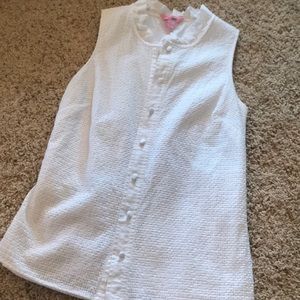 Lily Pulitzer white tank